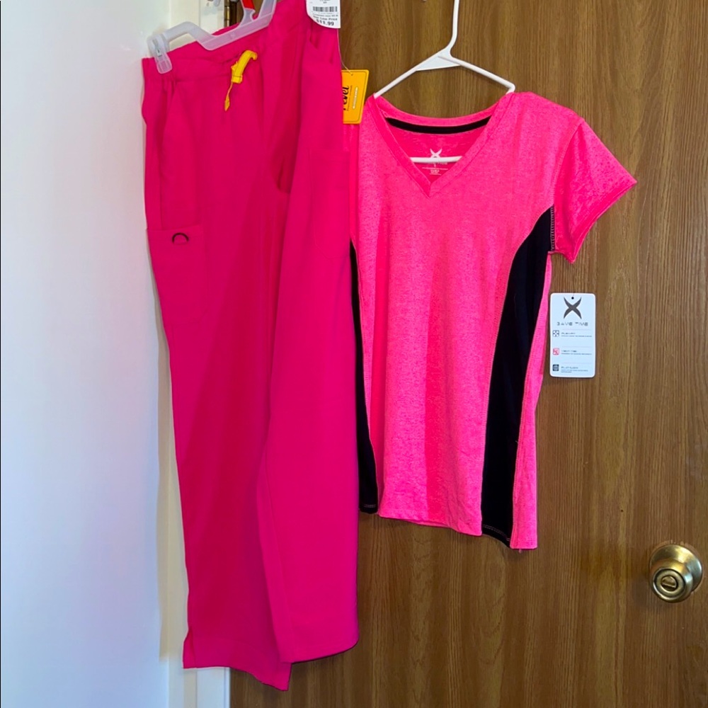 Size XS bottoms and small shirt scrub set